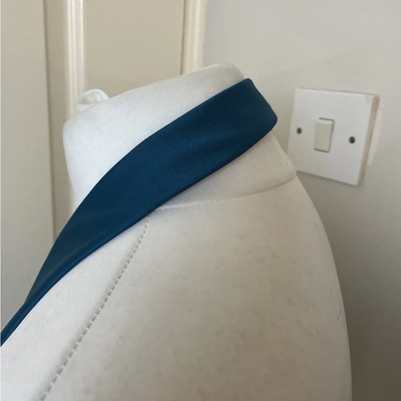 Rare Vintage Batman Design Mens Tie Teal Dark Knight 1992 - Picture 16 of 16